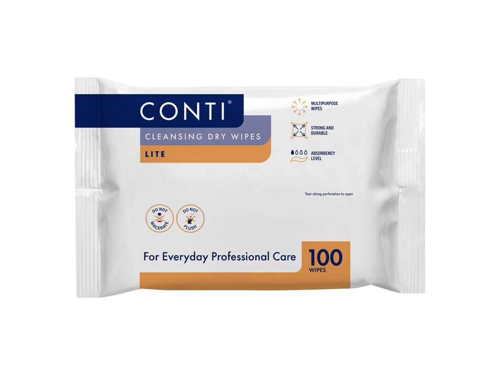 Conti Cleansing Dry Wipes Lite lille pakke med 100 stk