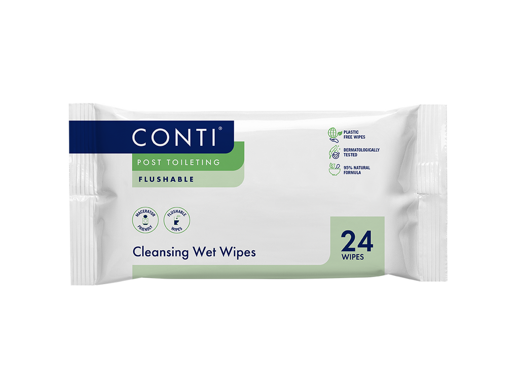 Conti® Post Toileting vådservietter Duftfri 24 servietter