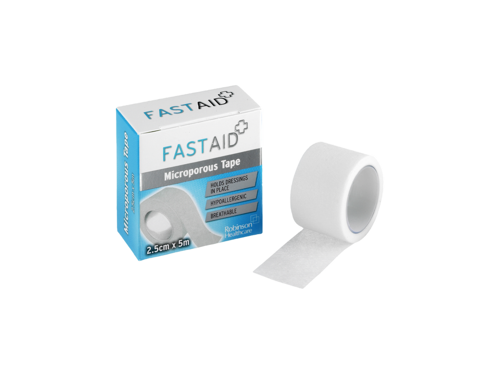 Fast Aid mikroporøst tape 2,5 cm x 5 m