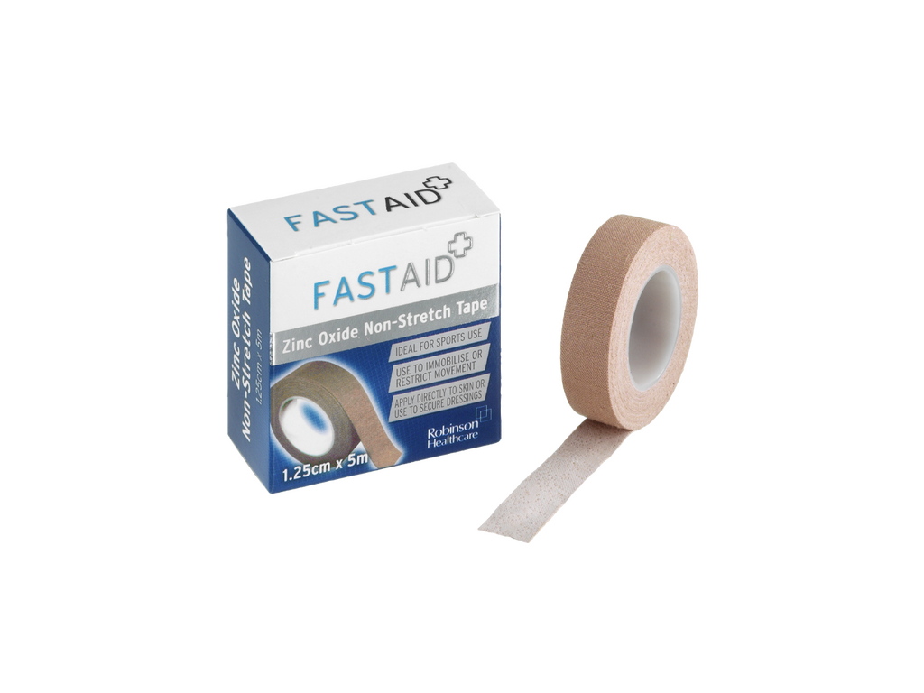 Fast Aid zinkoxid ikke-stræktape 1,25 cm x 5 m