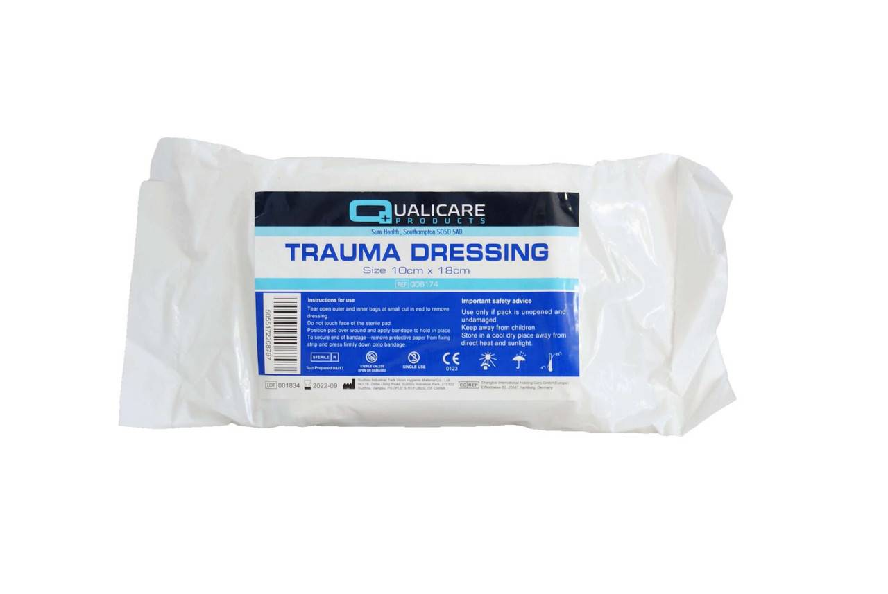 Trauma Dressing 10x18 - Qualicare - UKMEDI