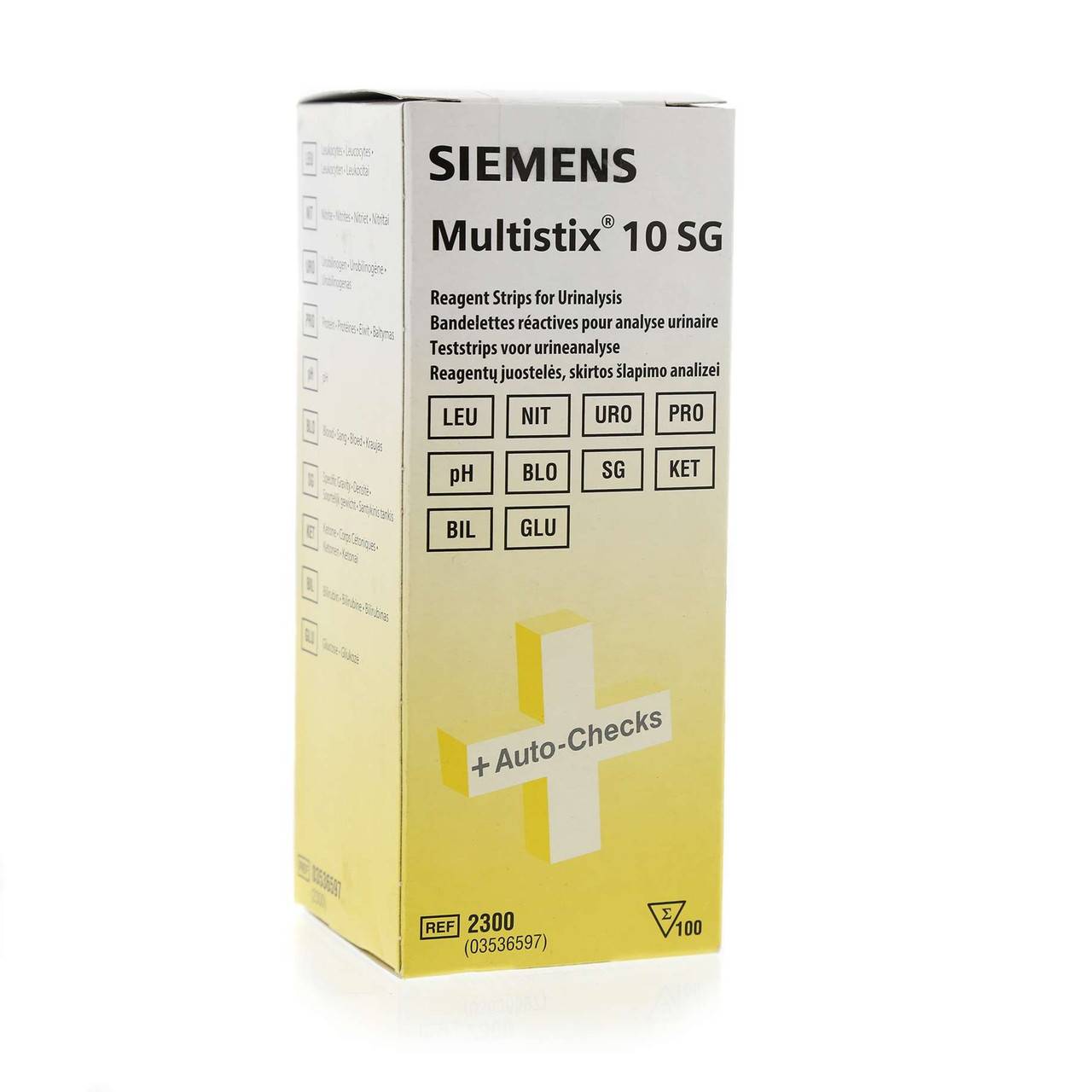 Multistix 10 SG reagensstrimler (pakke med 100)