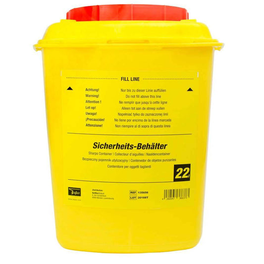 22 liters Sharps beholder