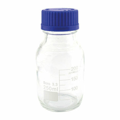 250ml Borosilicate Glass Reagent Bottle T135849 UKMEDI.CO.UK