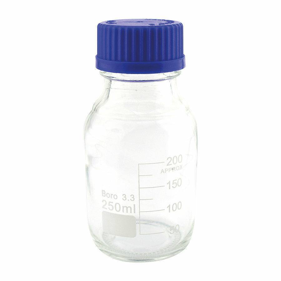 250 ml borosilikatglas reagensflaske