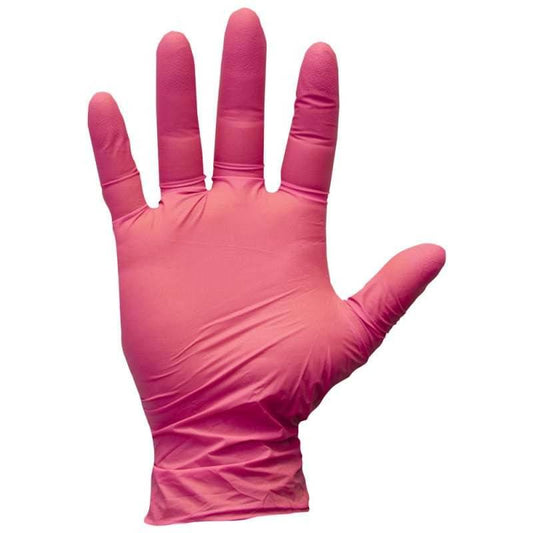 Teqler Pink Nitril Handsker Pulverfri