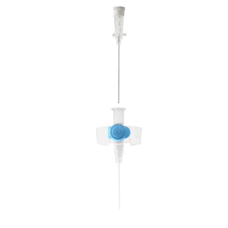 22G Blue1 tommer Terumo Versatus vinget og portet IV-kanyle