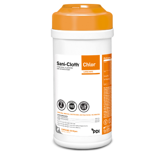 Sani-Cloth® Chlor Sporicid Wipe Tube på 50
