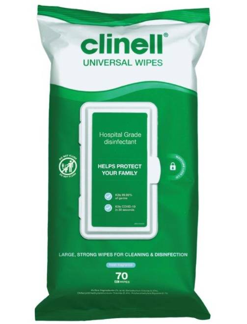 Clinell Universal Wipes Pakke med 70 stk