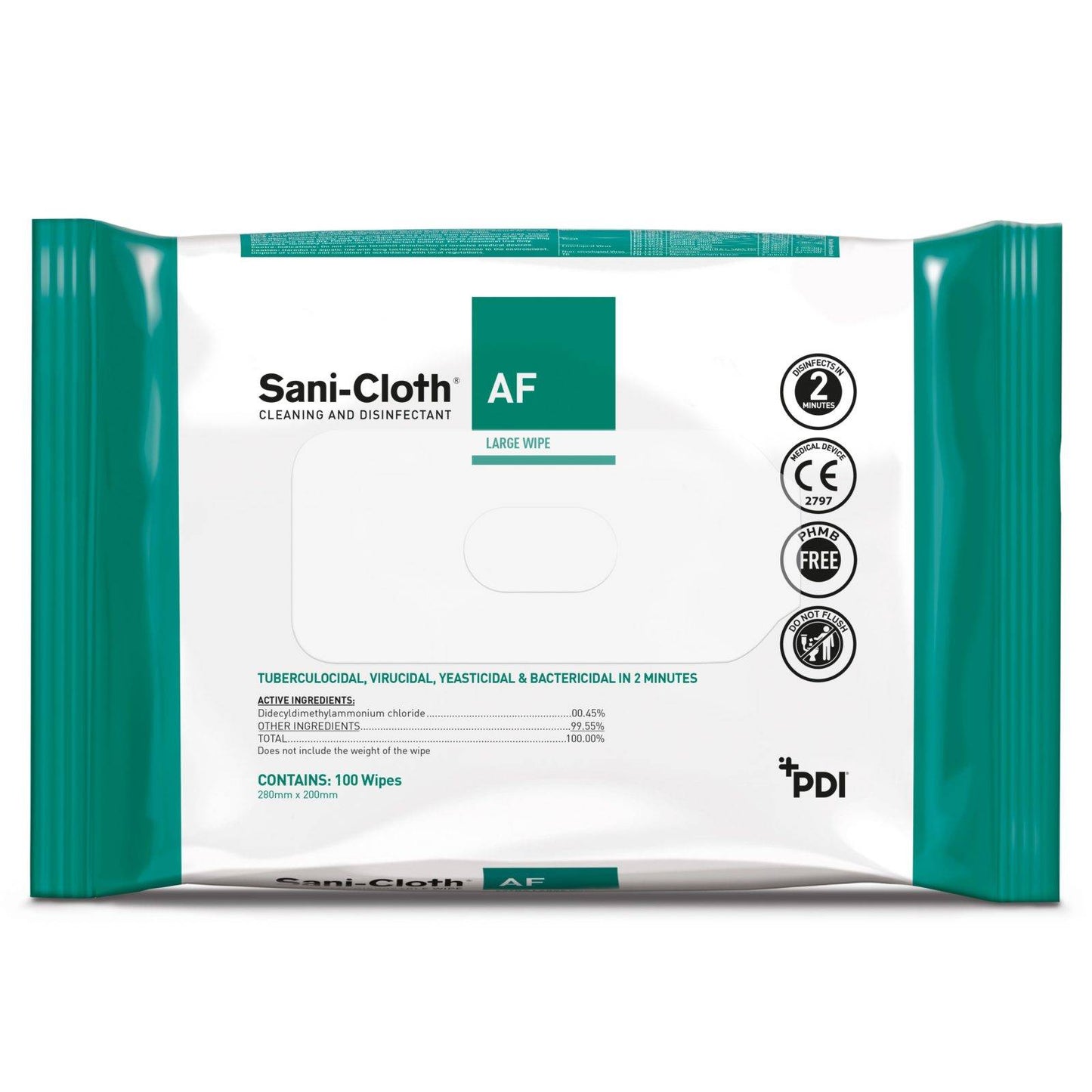 Sani-Cloth AF Wipes Pakke med 100 stk