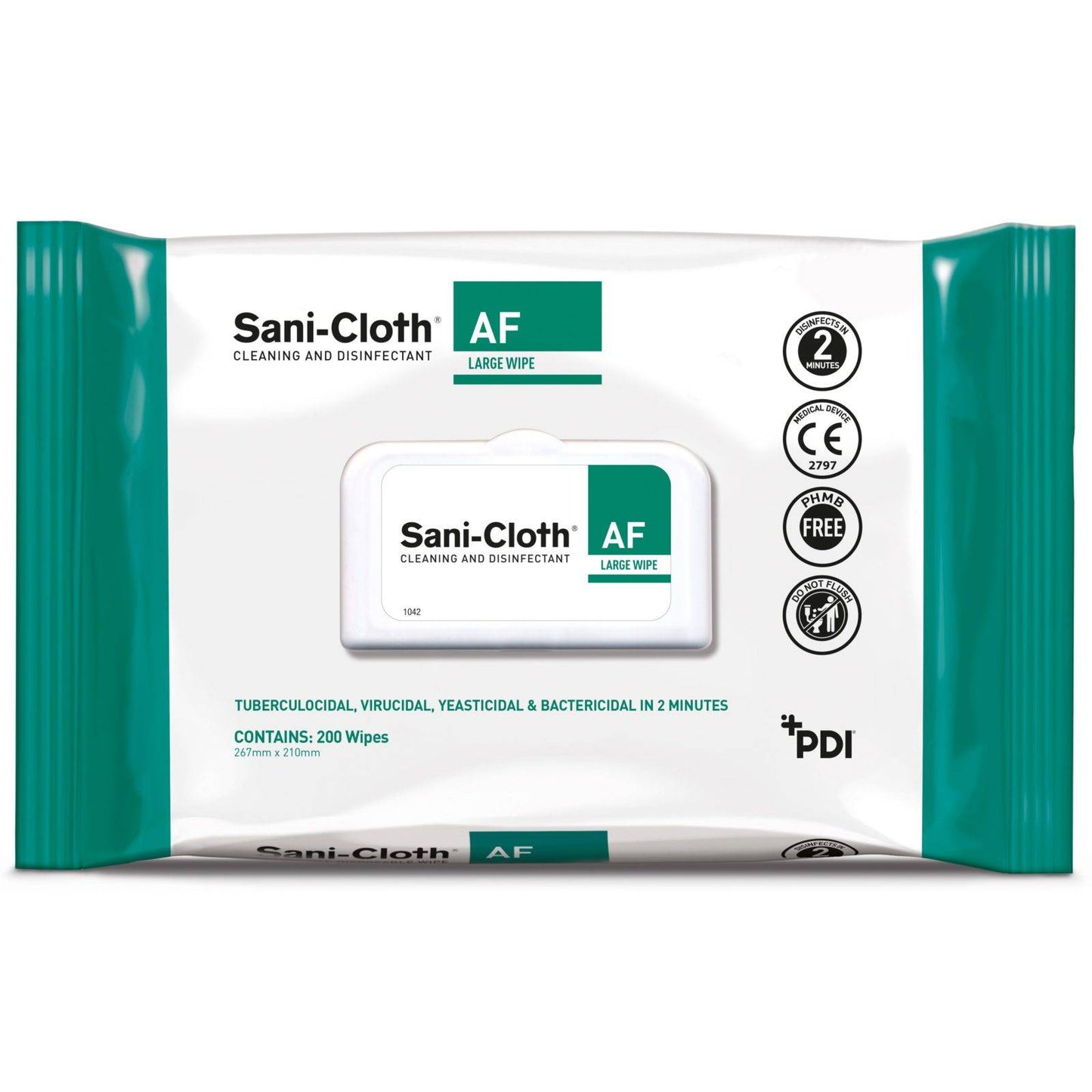 Sani-Cloth AF Wipes Pakke med 200 stk